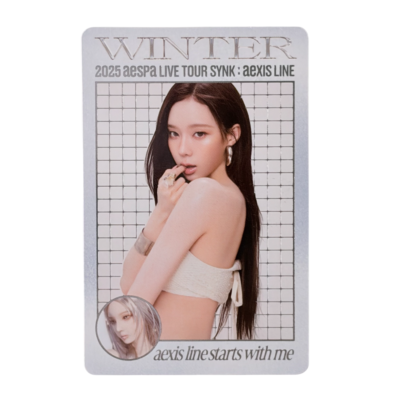 aespa WINTER 2025 Live Tour SYNK aeXIS Trading Card Y Ver
