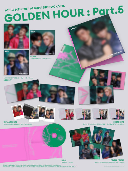 ATEEZ GOLDEN HOUR : Part.5 - Digipack Unit Version
