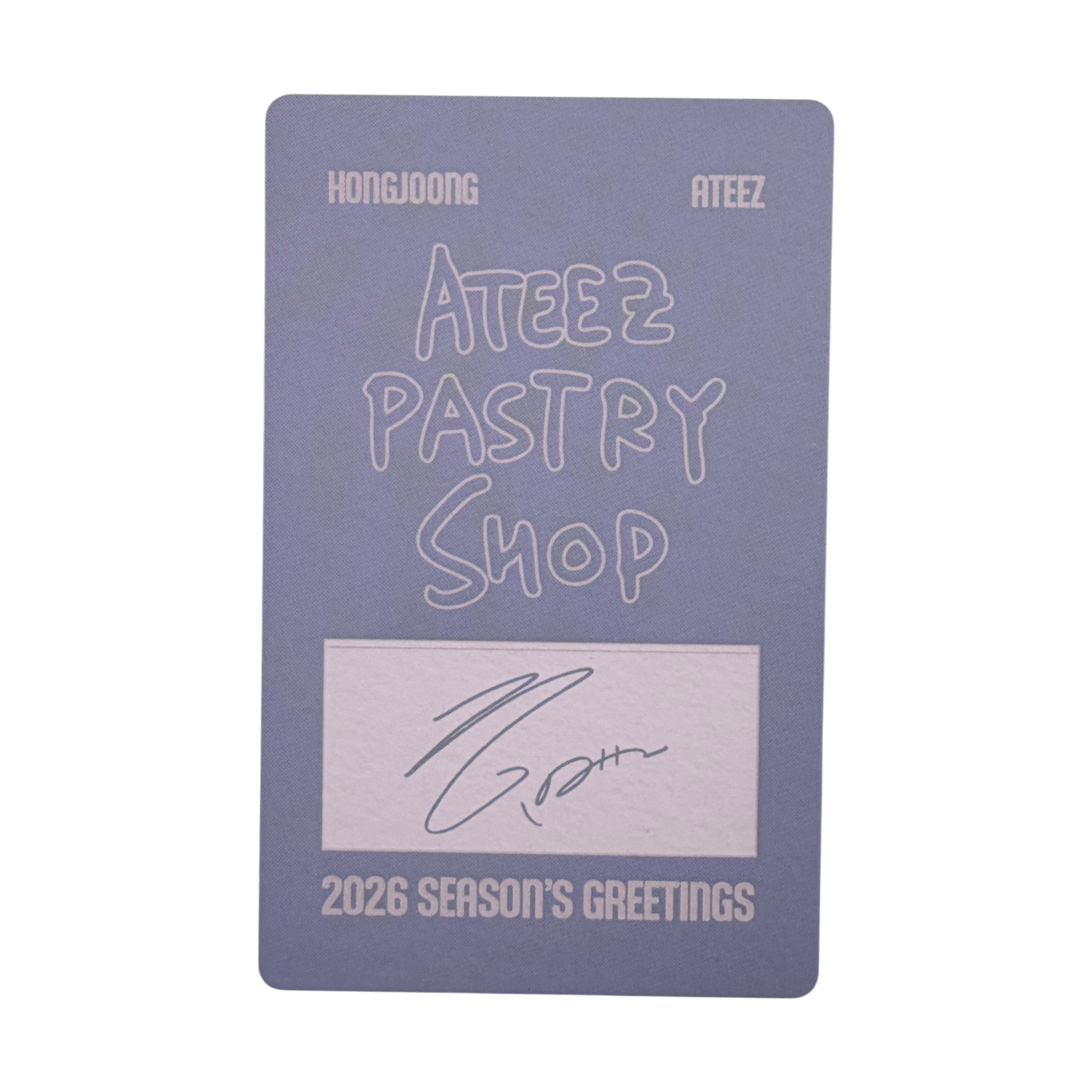 ATEEZ HONGJOONG 2026 Season's Greeting Photocard
