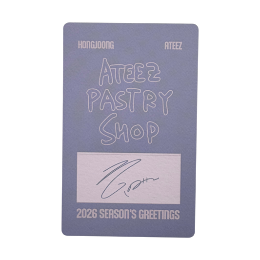 ATEEZ HONGJOONG 2026 Season's Greeting Photocard