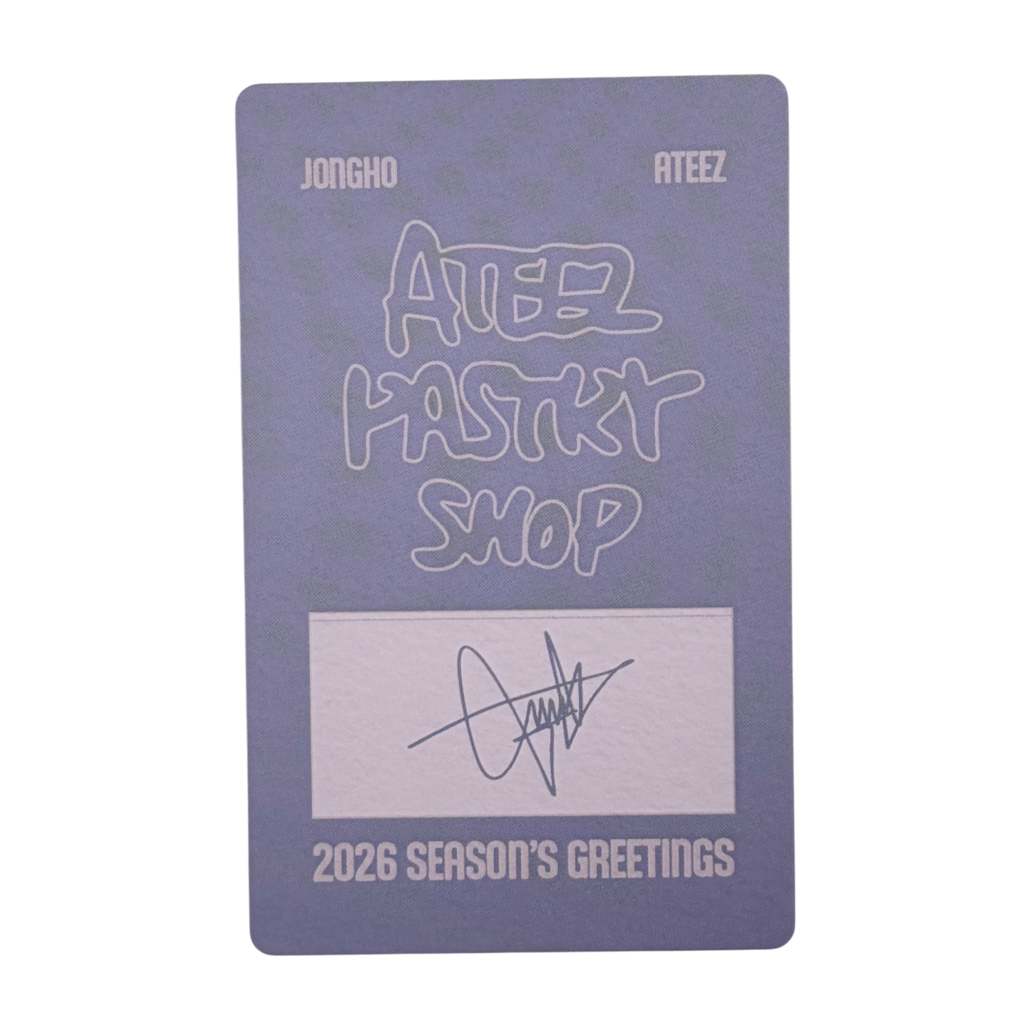ATEEZ JONGHO 2026 Season's Greeting Photocard