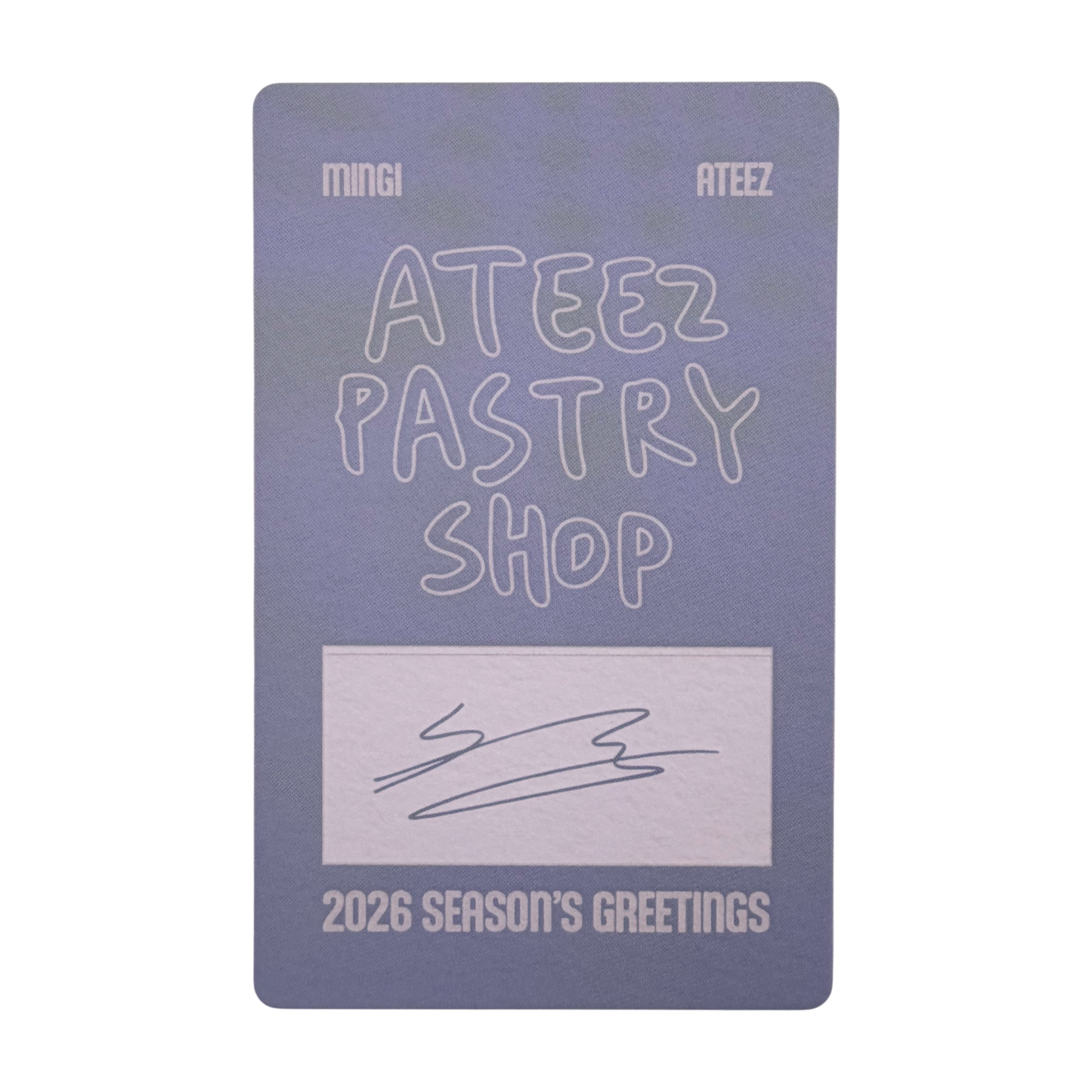 ATEEZ MINGI 2026 Season's Greeting Photocard