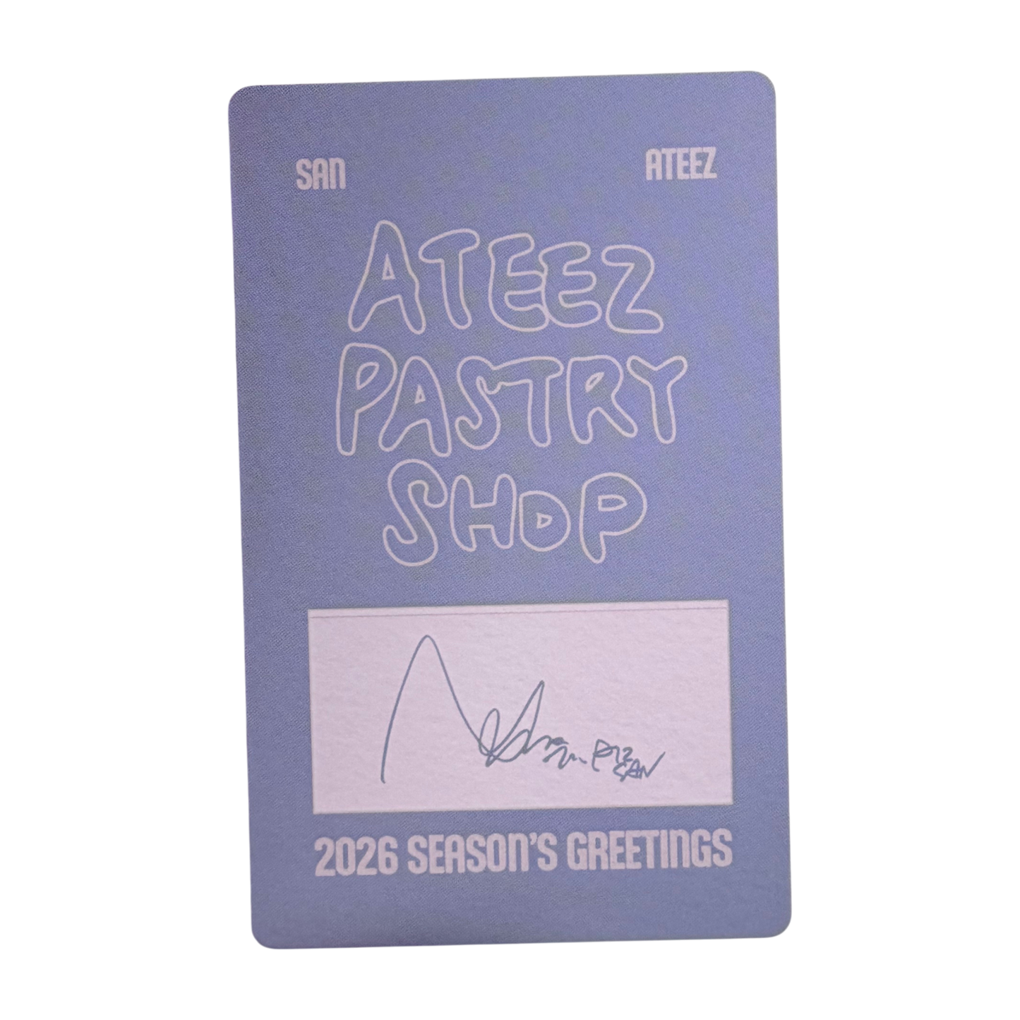 ATEEZ SAN 2026 Season's Greeting Photocard