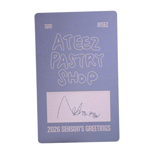 ATEEZ SAN 2026 Season's Greeting Photocard