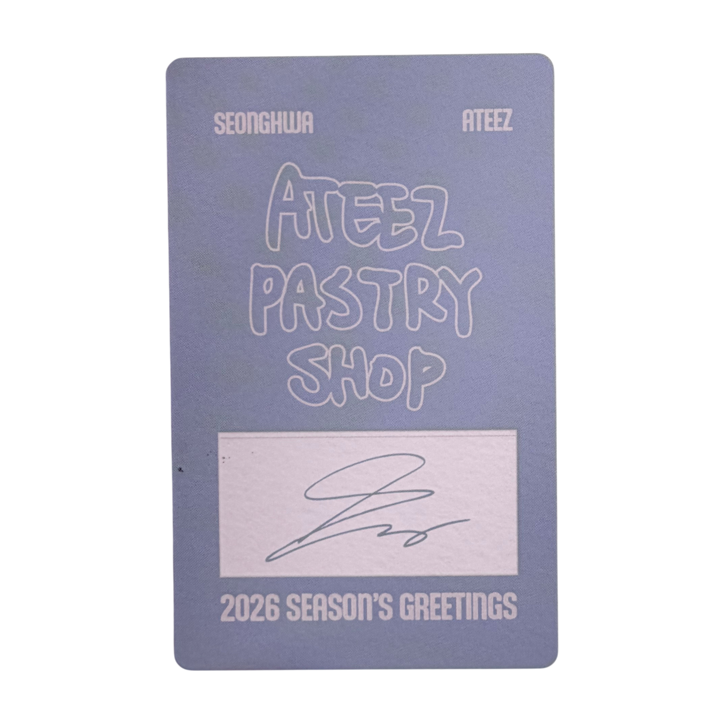 ATEEZ SEONGHWA 2026 Season's Greeting Photocard