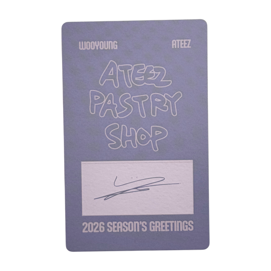 ATEEZ WOOYOUNG 2026 Season's Greeting Photocard