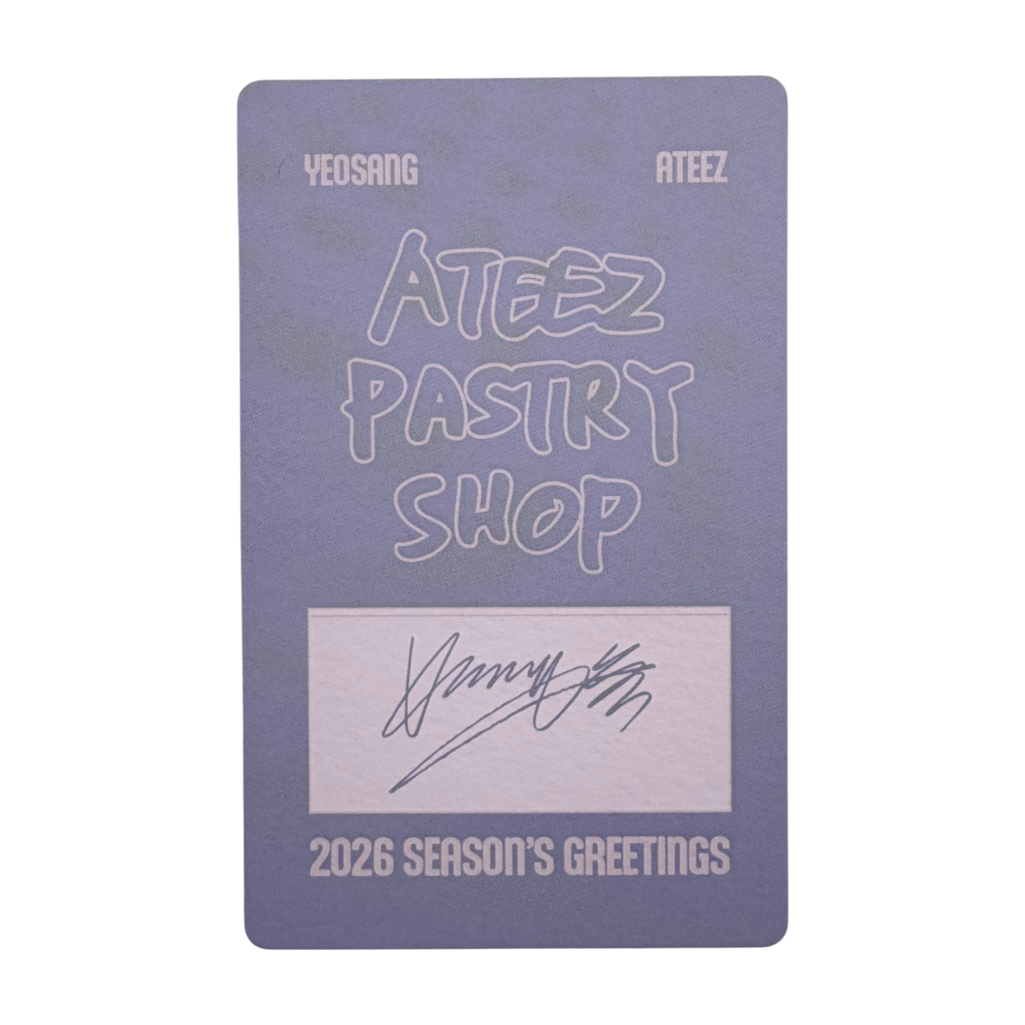 ATEEZ YEOSANG 2026 Season's Greeting Photocard