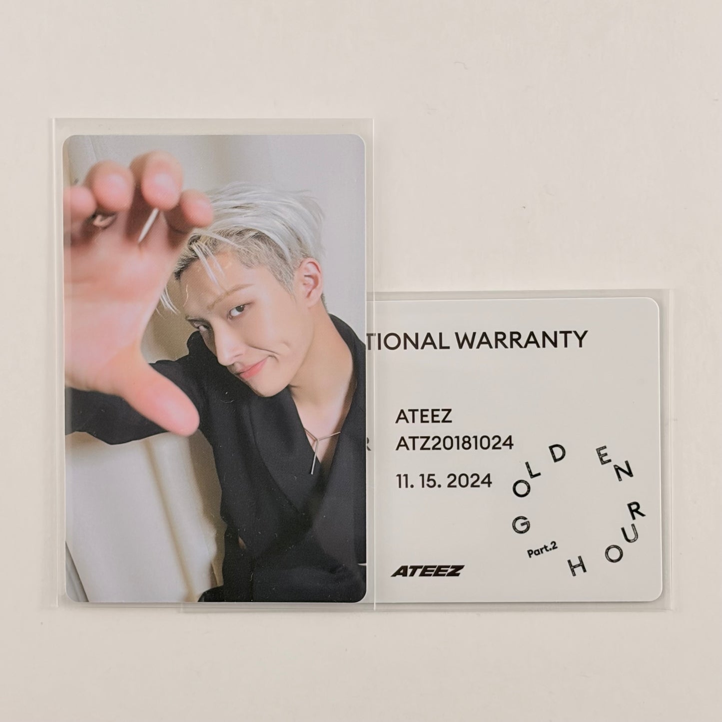 ATEEZ MinGi Photocard — Golden Hour : Part.2 Diary Ver. Official