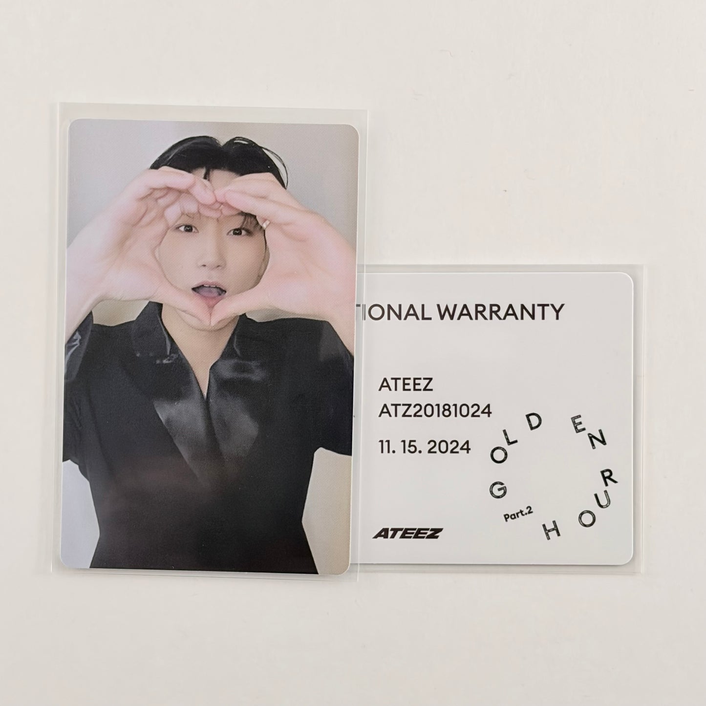 ATEEZ SAN Photocard — Golden Hour : Part.2 Diary Ver. Official