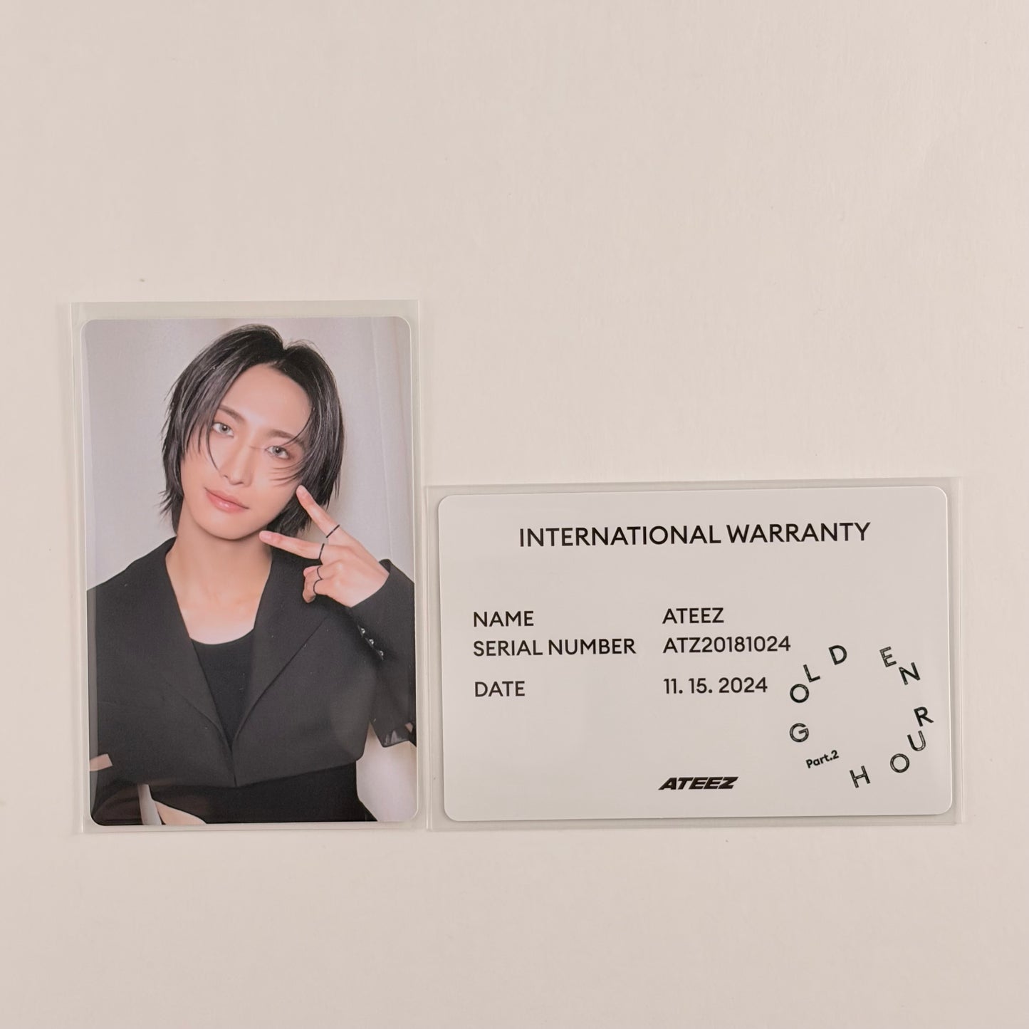 ATEEZ SeongHwa Photocard — Golden Hour : Part.2 Diary Ver. Official