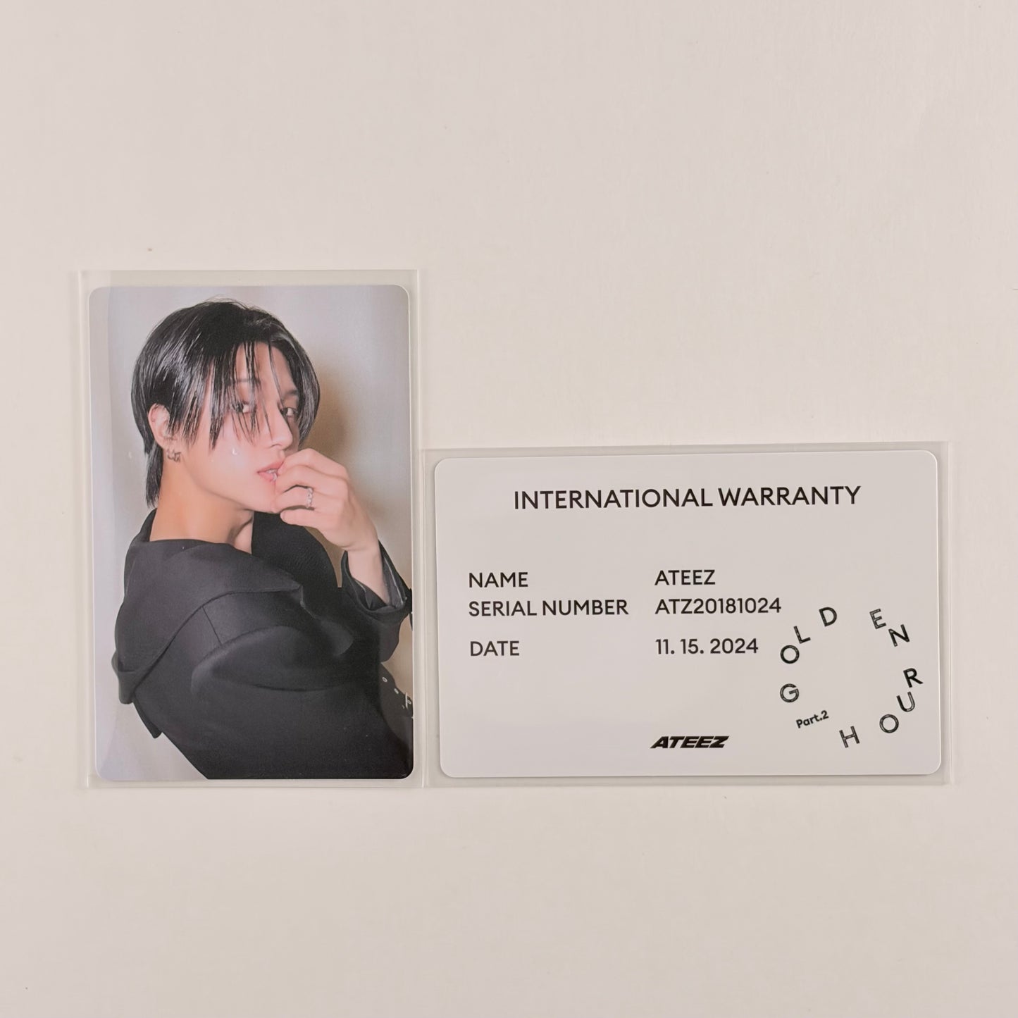 ATEEZ WooYoung Photocard — Golden Hour : Part.2 Diary Ver. Official