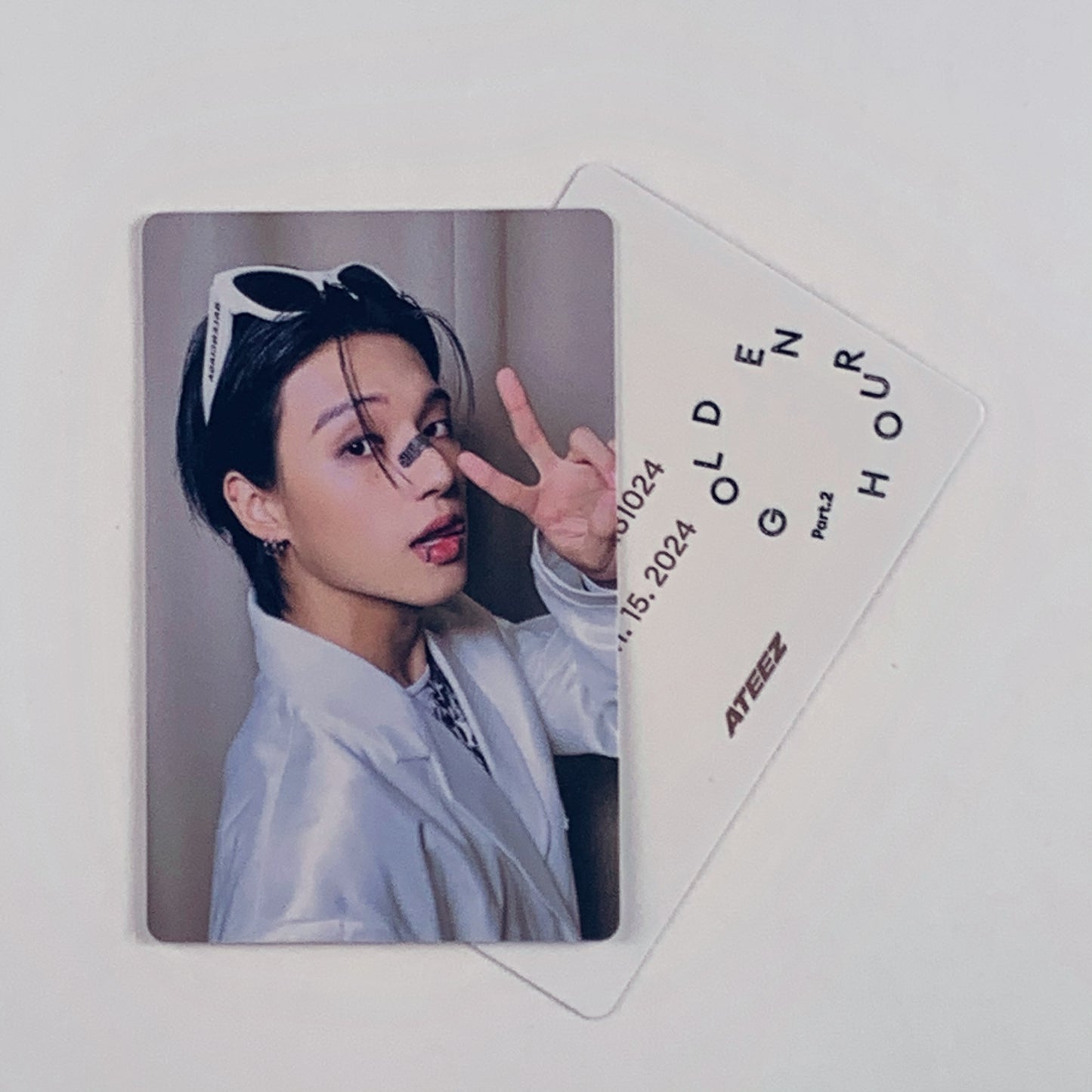 ATEEZ WOOYOUNG Photocard — Golden Hour : Part.2 FOR Ver. Official