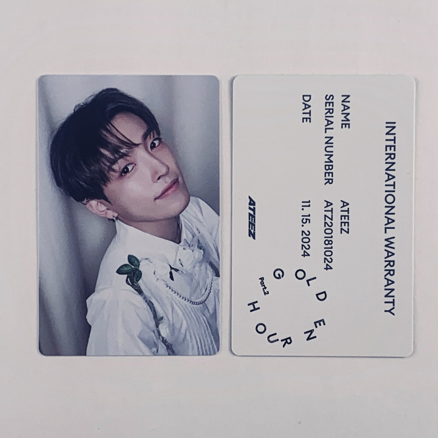 ATEEZ HONGJOONG Photocard — Golden Hour : Part.2 To Ver. Official