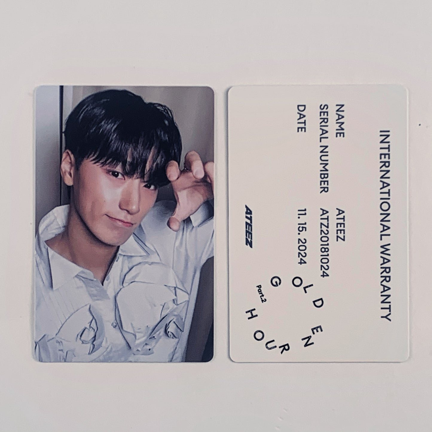 ATEEZ SAN Photocard — Golden Hour : Part.2 To Ver. Official