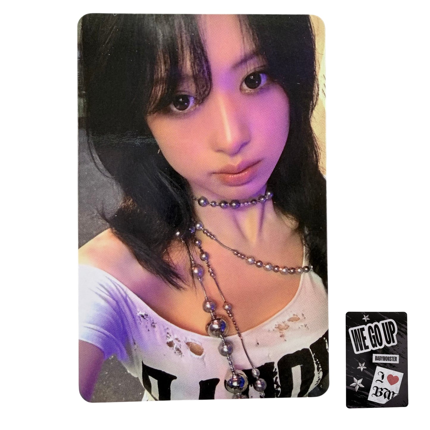 BABYMONSTER - AHYEON - WE GO UP Pattern ver. Official Photocard