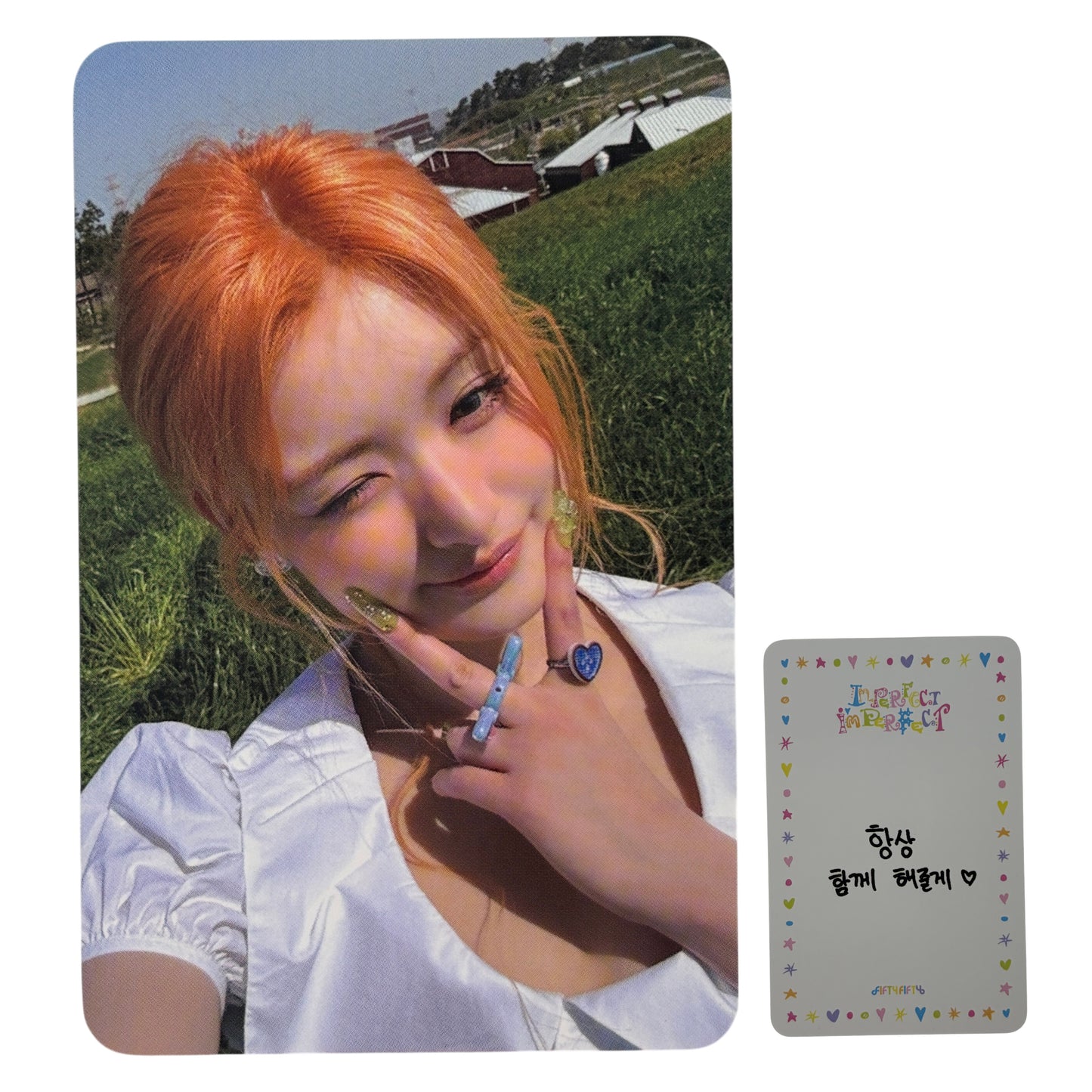 FIFTY FIFTY ATHENA Imperfect I'mperfect POP-UP Card 01