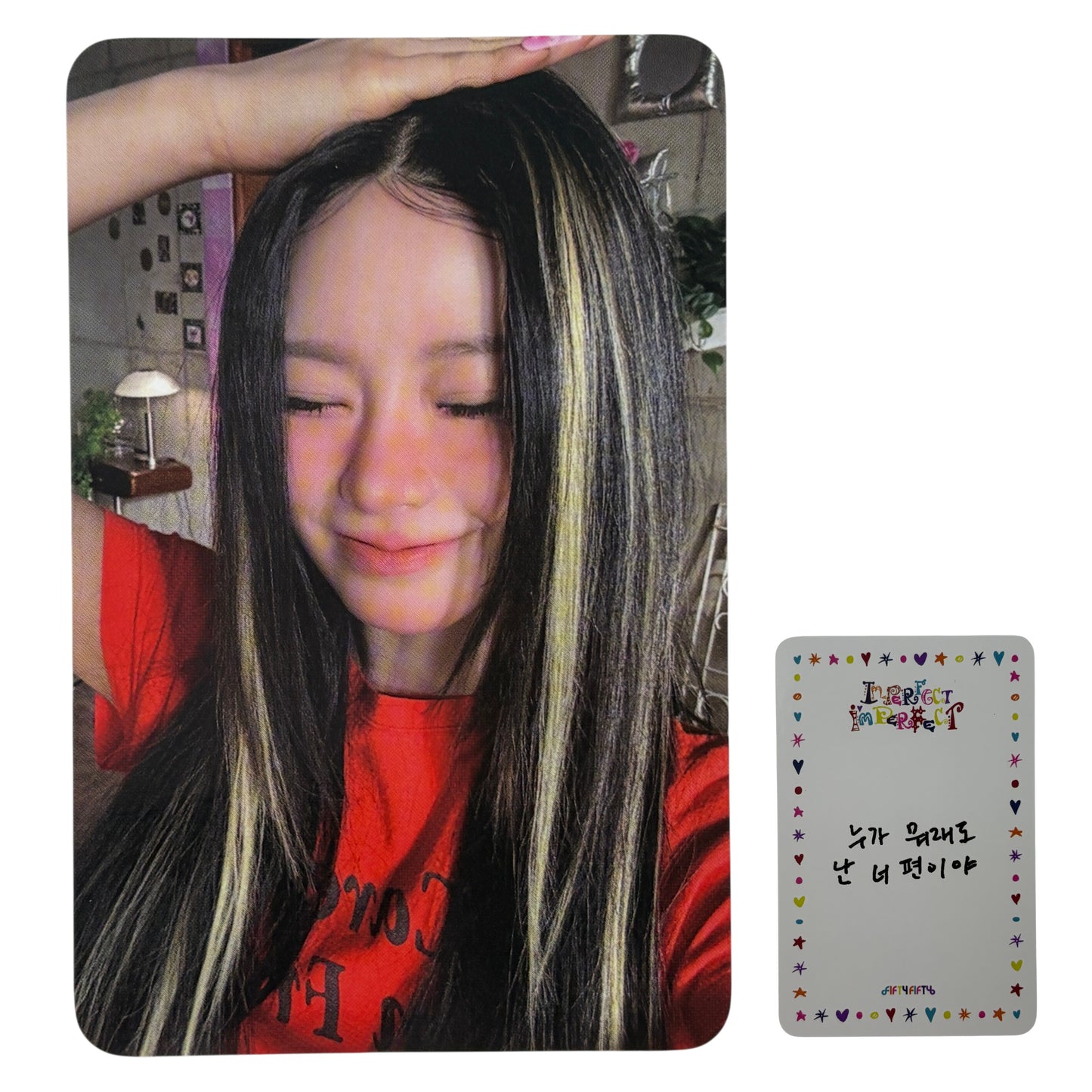 FIFTY FIFTY KEENA Imperfect I'mperfect POP-UP Card 02