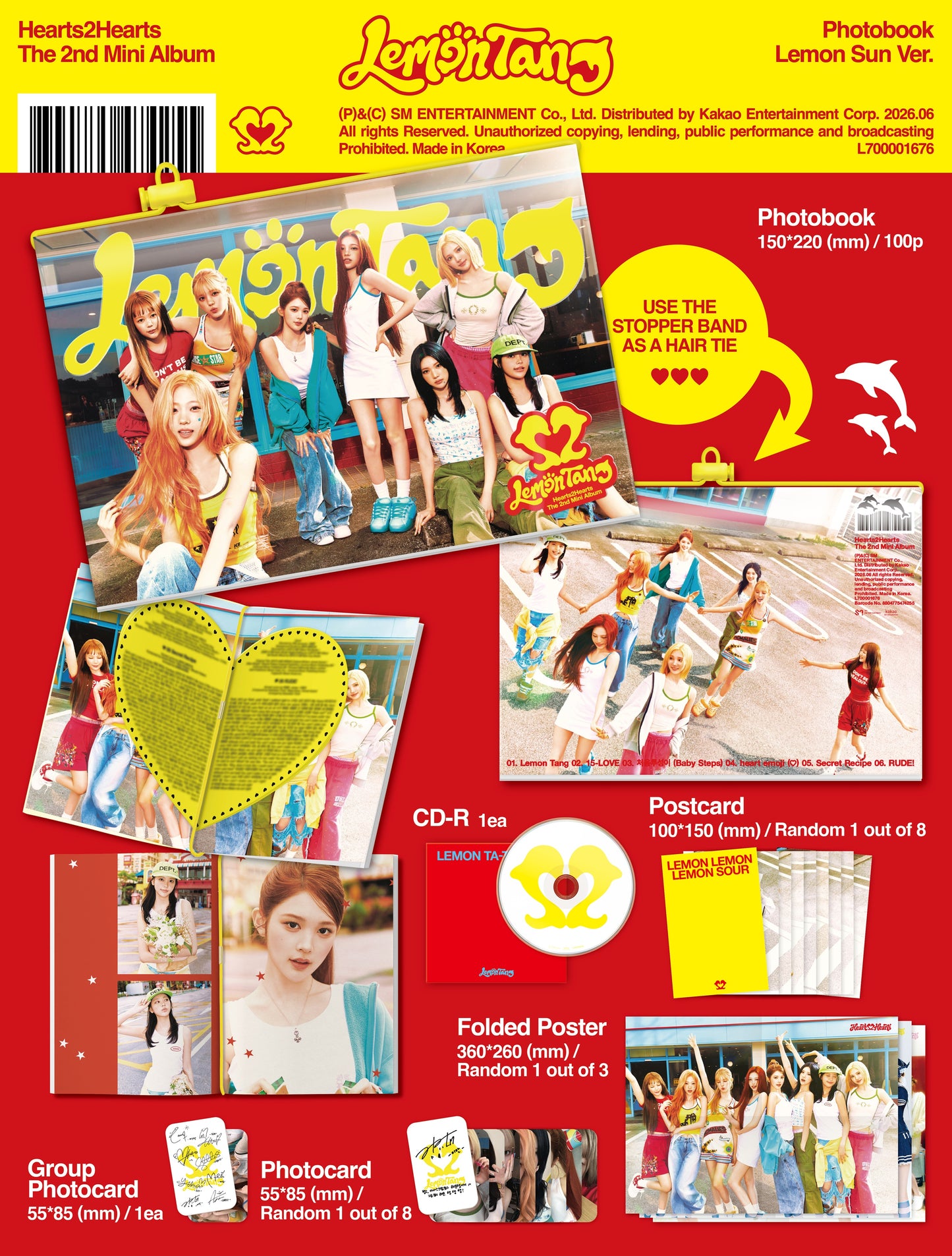 Hearts2Hearts Lemon Tang 2nd Mini Album, Photobook Ver.