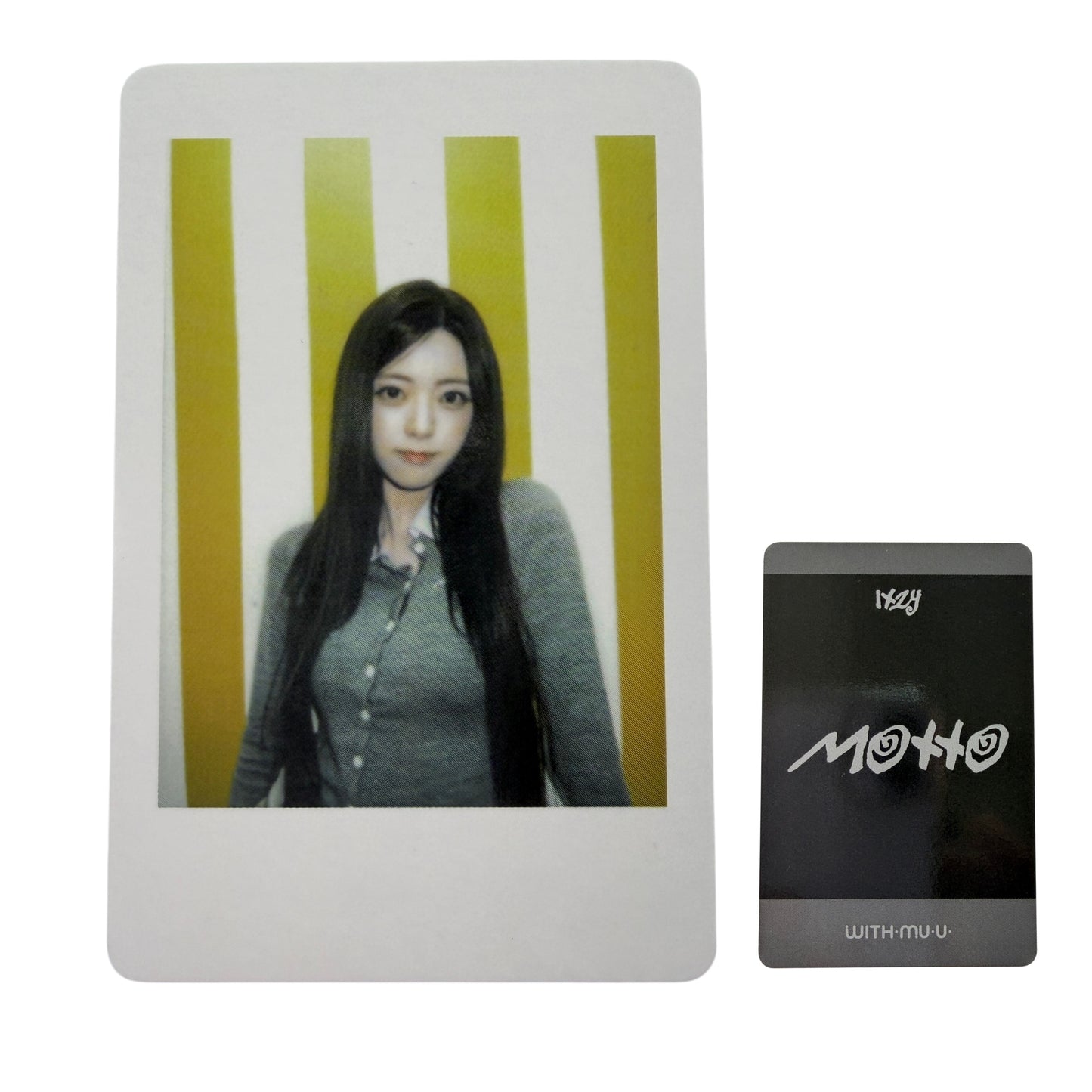 ITZY YUNA Motto Withmuu Lucky Draw Polaroid Photocard