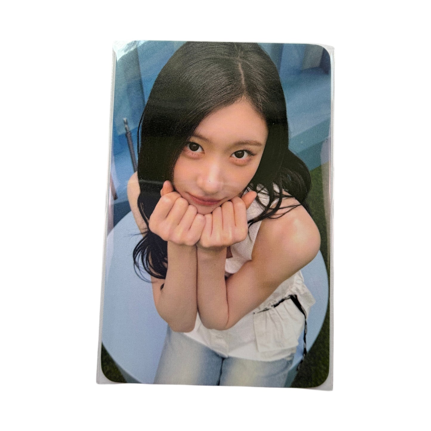 Official ITZY Chaeryeong Motto Withmuu Lucky Draw photocard front view