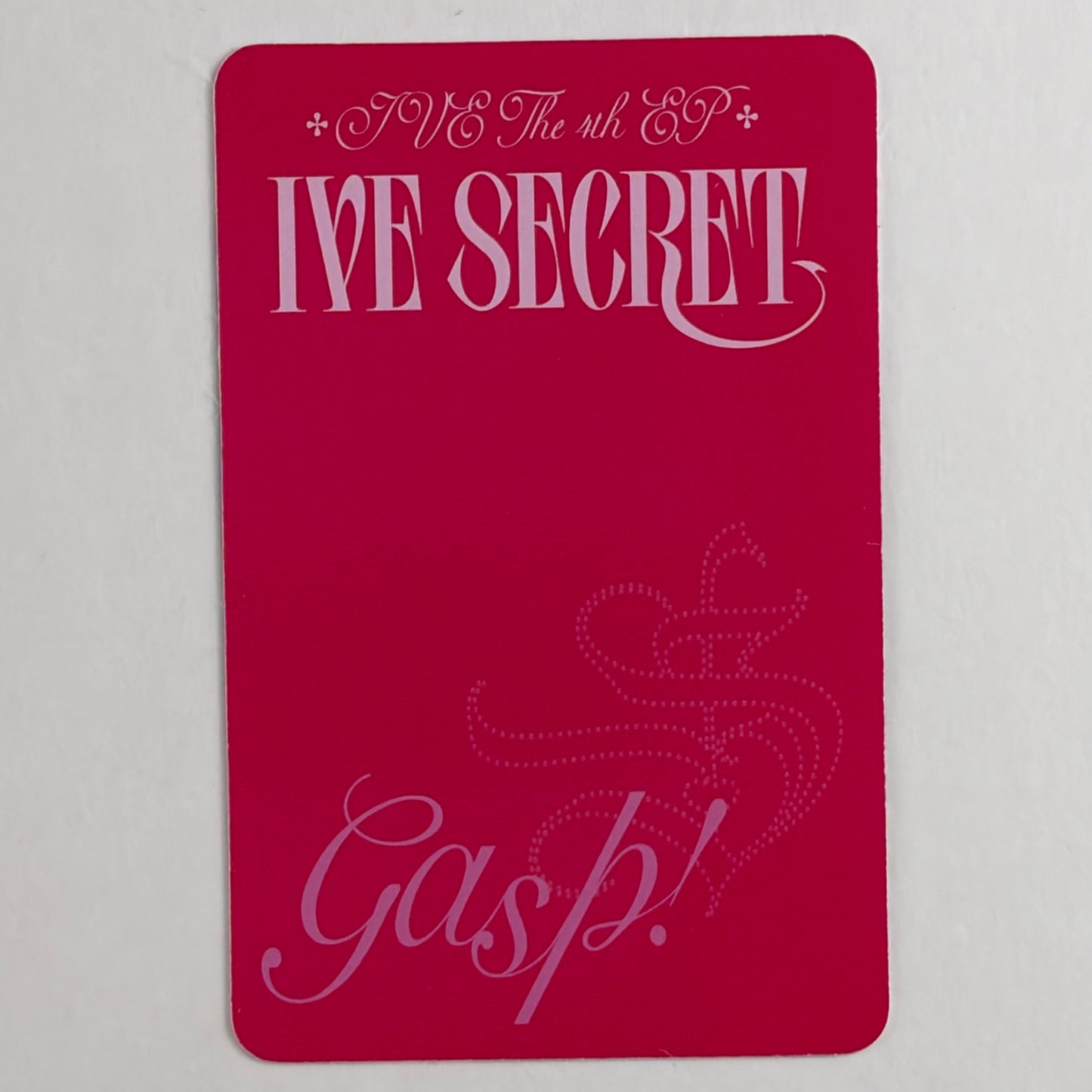 IVE LEESEO IVE SECRET Shh! Ver. Official Photocard