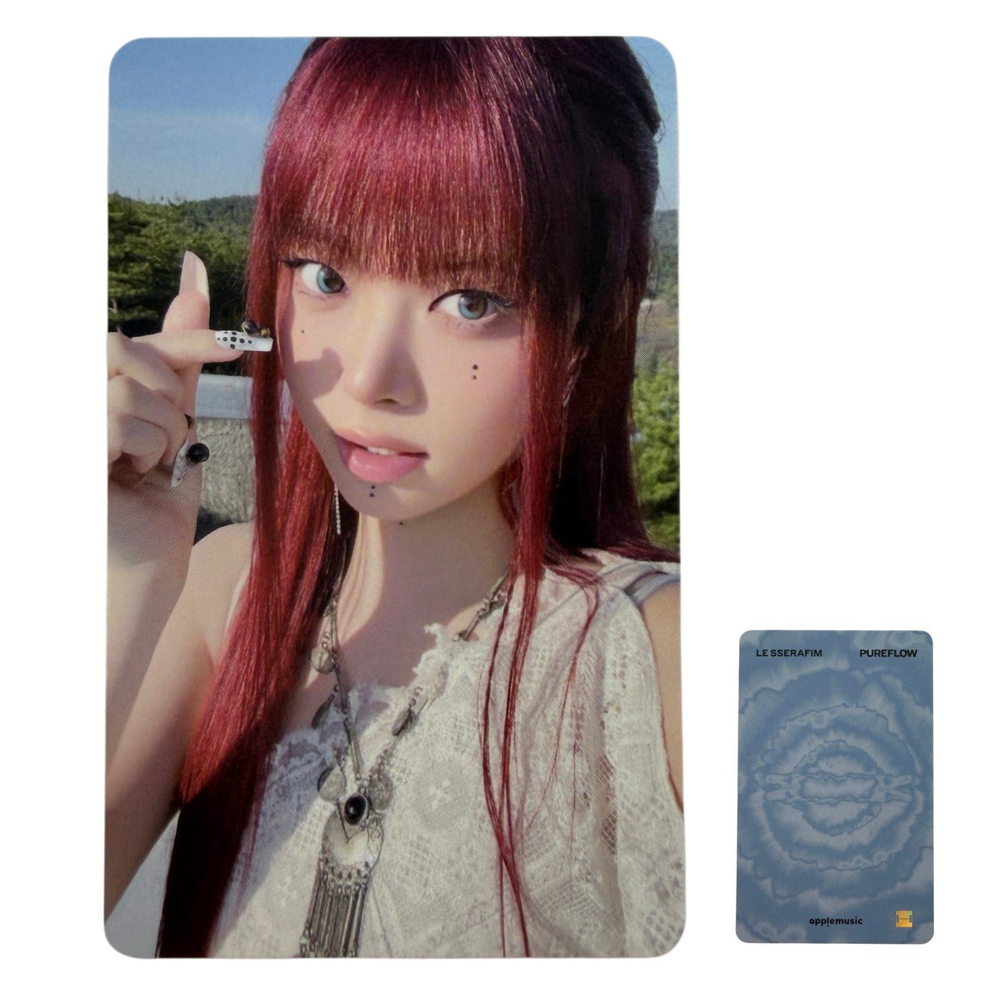 LE SSERAFIM HONG EUNCHAE PUREFLOW pt.1 APPLEMUSIC Lucky Draw Photocard