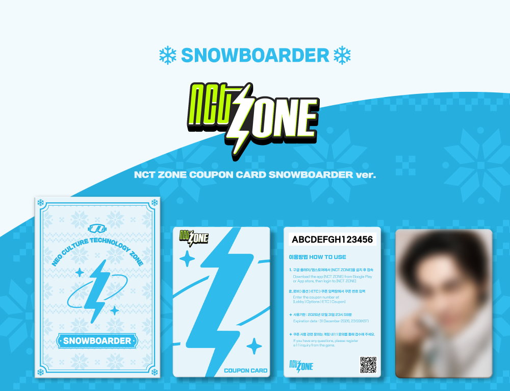 NCT ZONE SNOWBOARDER Ver. – Official K-POP Photocard Set (23pcs + 1 Selfie)
