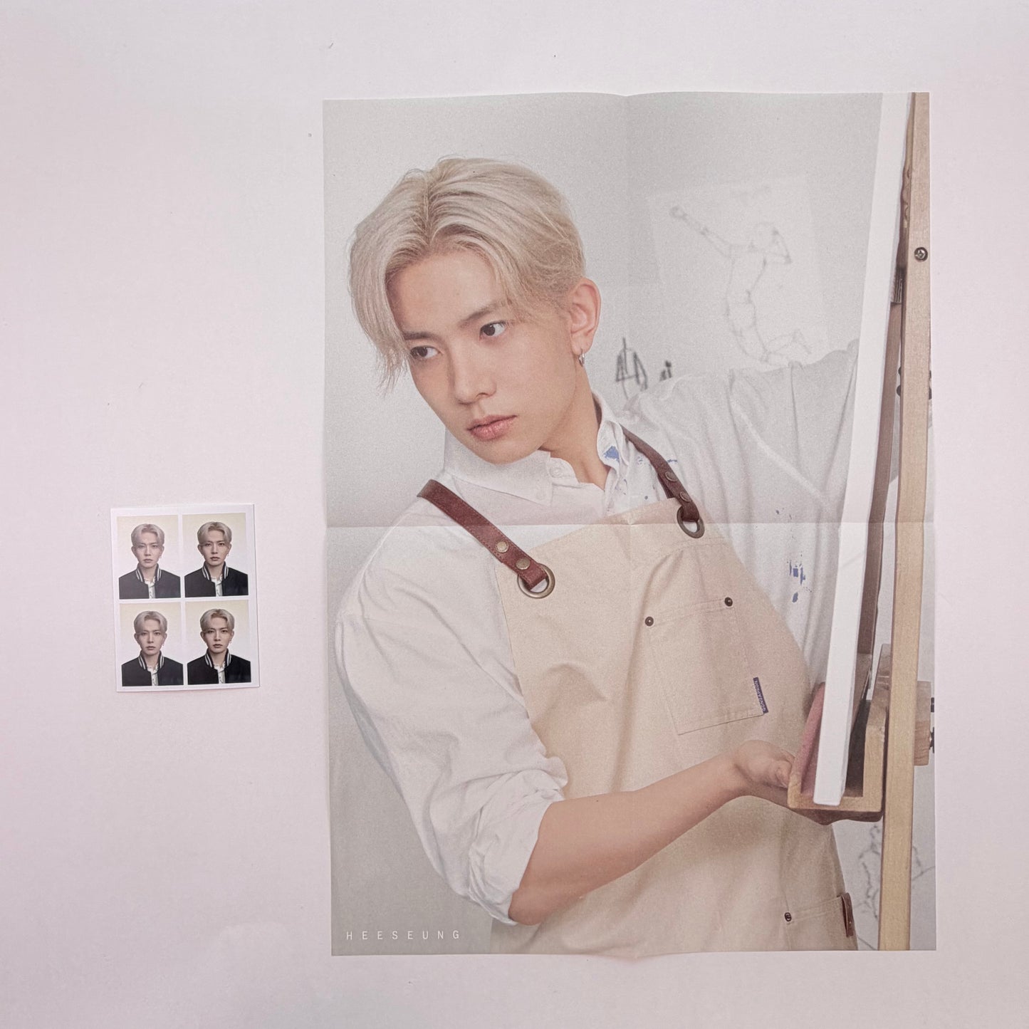 ENHYPEN HEESUNG 2026 Season’s Greetings Official Folded Poster + ID Photo Set