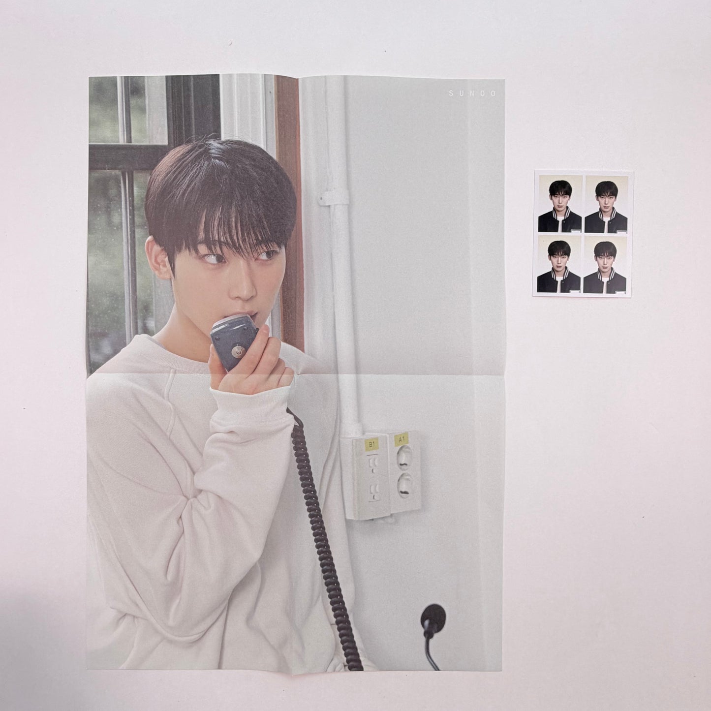ENHYPEN SUNOO 2026 Season’s Greetings Official Folded Poster + ID Photo Set