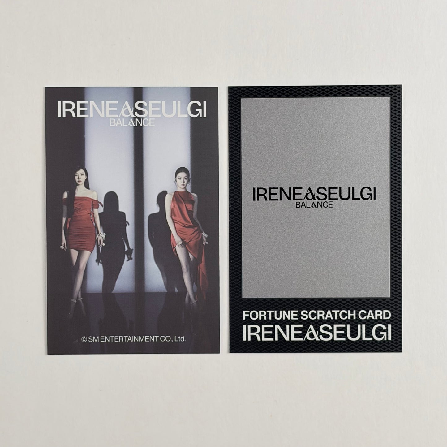 Red Velvet Irene & Seulgi 2025 Concert Tour Balance Fortune Scratch Card