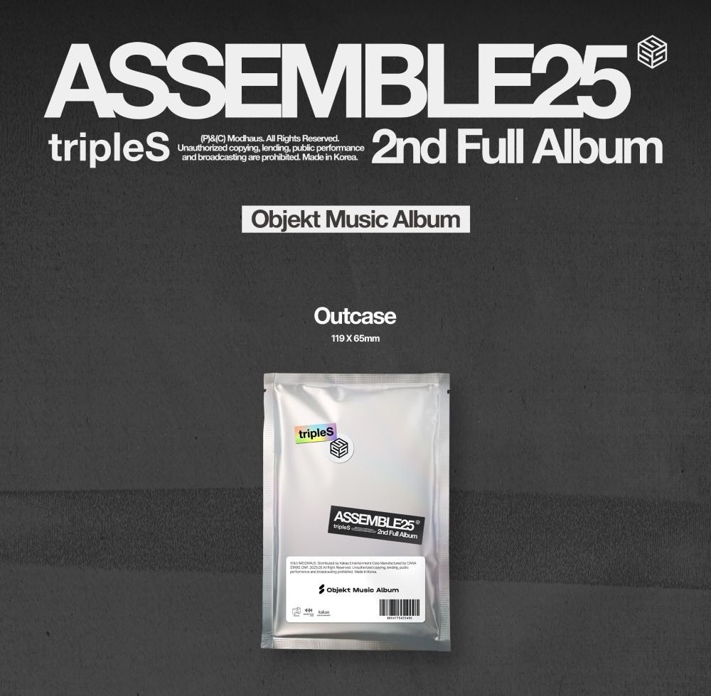 tripleS – ASSEMBLE25 (Objekt Music Album) | Double Class Objekt + QR Postcard