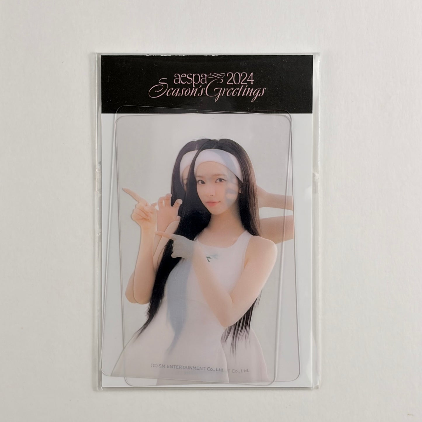 aespa 2024 Season Greetings Clear Photo Card KARINA