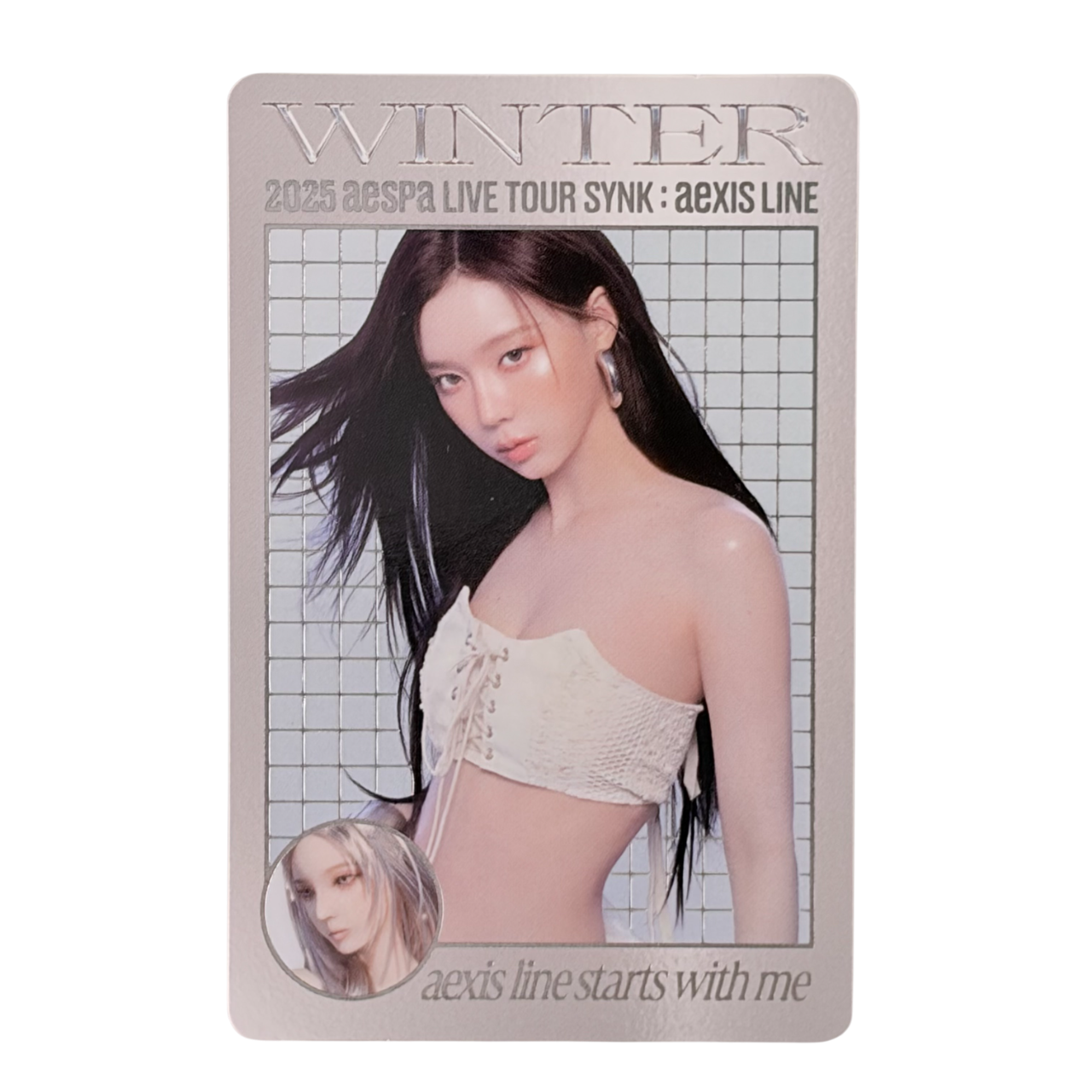 Aespa 2025 Live Tour SYNK:aeXIS LINE Official MD Trading Card X Ver. WINTER