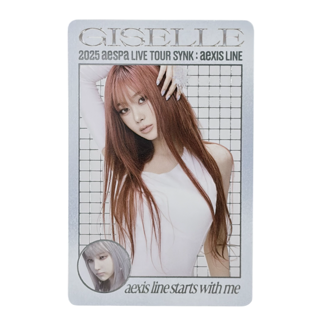Aespa 2025 Live Tour SYNK:aeXIS LINE Official MD Trading Card Y Ver. GISELLE