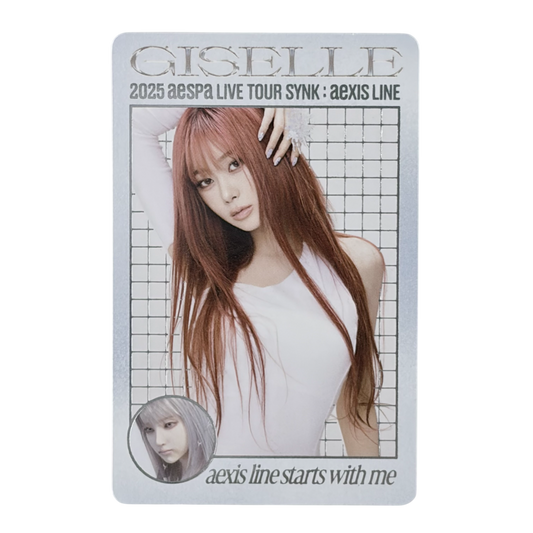 Aespa 2025 Live Tour SYNK:aeXIS LINE Official MD Trading Card Y Ver. GISELLE