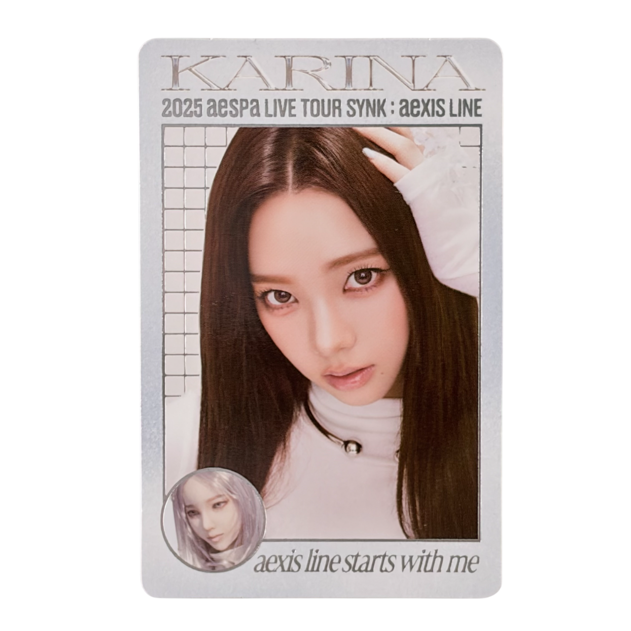 Aespa 2025 Live Tour SYNK:aeXIS LINE Official MD Trading Card Y Ver. KARINA