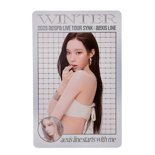 aespa WINTER 2025 Live Tour SYNK aeXIS Trading Card Y Ver