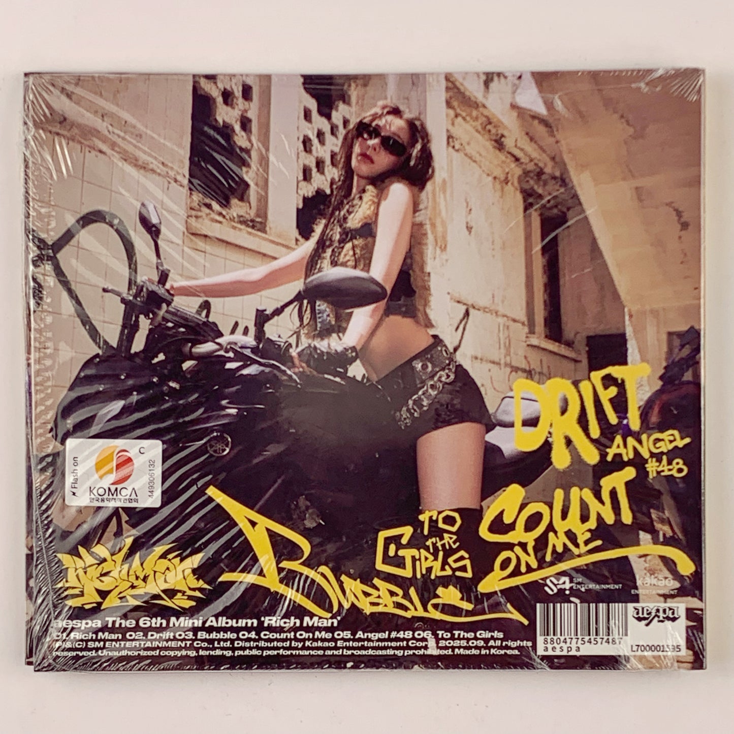 aespa - 6th Mini [Rich Man] BURST Ver. CD + Photobook + Photocard (KARINA)