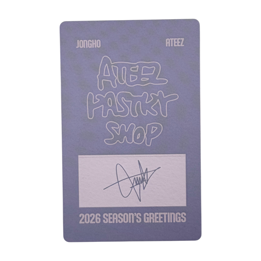 ATEEZ JONGHO 2026 Season's Greeting Photocard