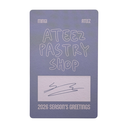 ATEEZ MINGI 2026 Season's Greeting Photocard