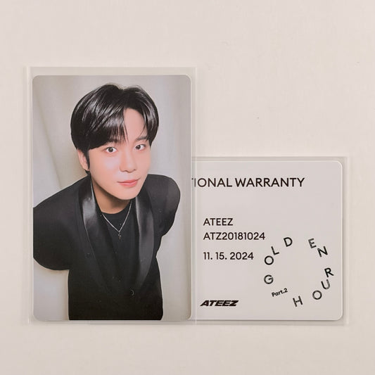 ATEEZ JongHo Photocard — Golden Hour : Part.2 Diary Ver. Official