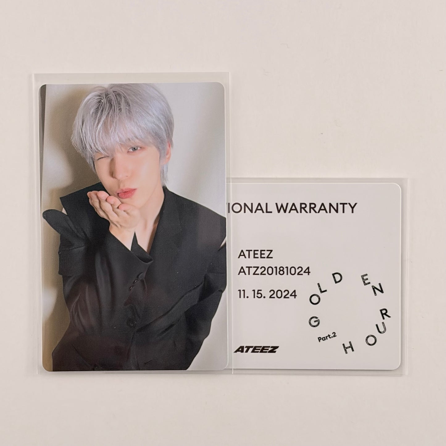 ATEEZ YunHo Photocard — Golden Hour : Part.2 Diary Ver. Official