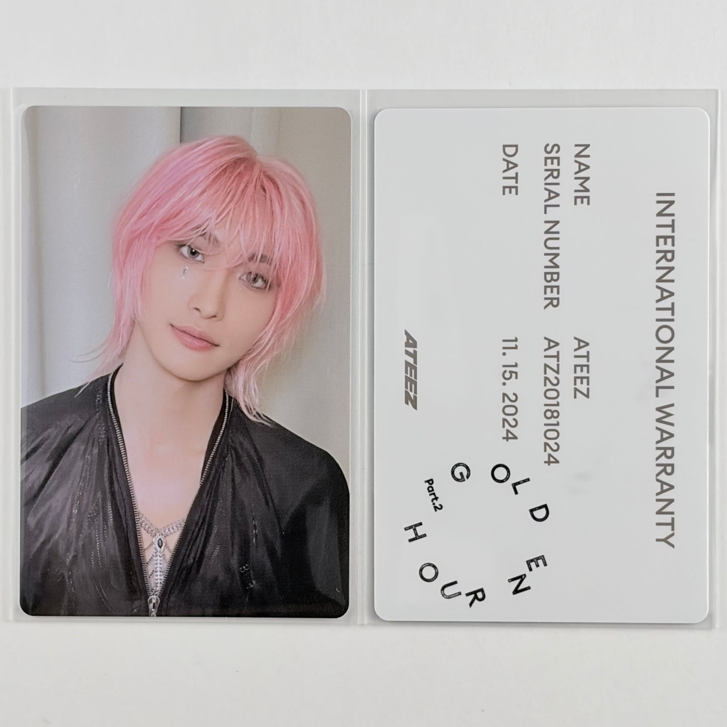 ATEEZ SEONGHWA Photocard — Golden Hour : Part.2 FOR Ver. Official