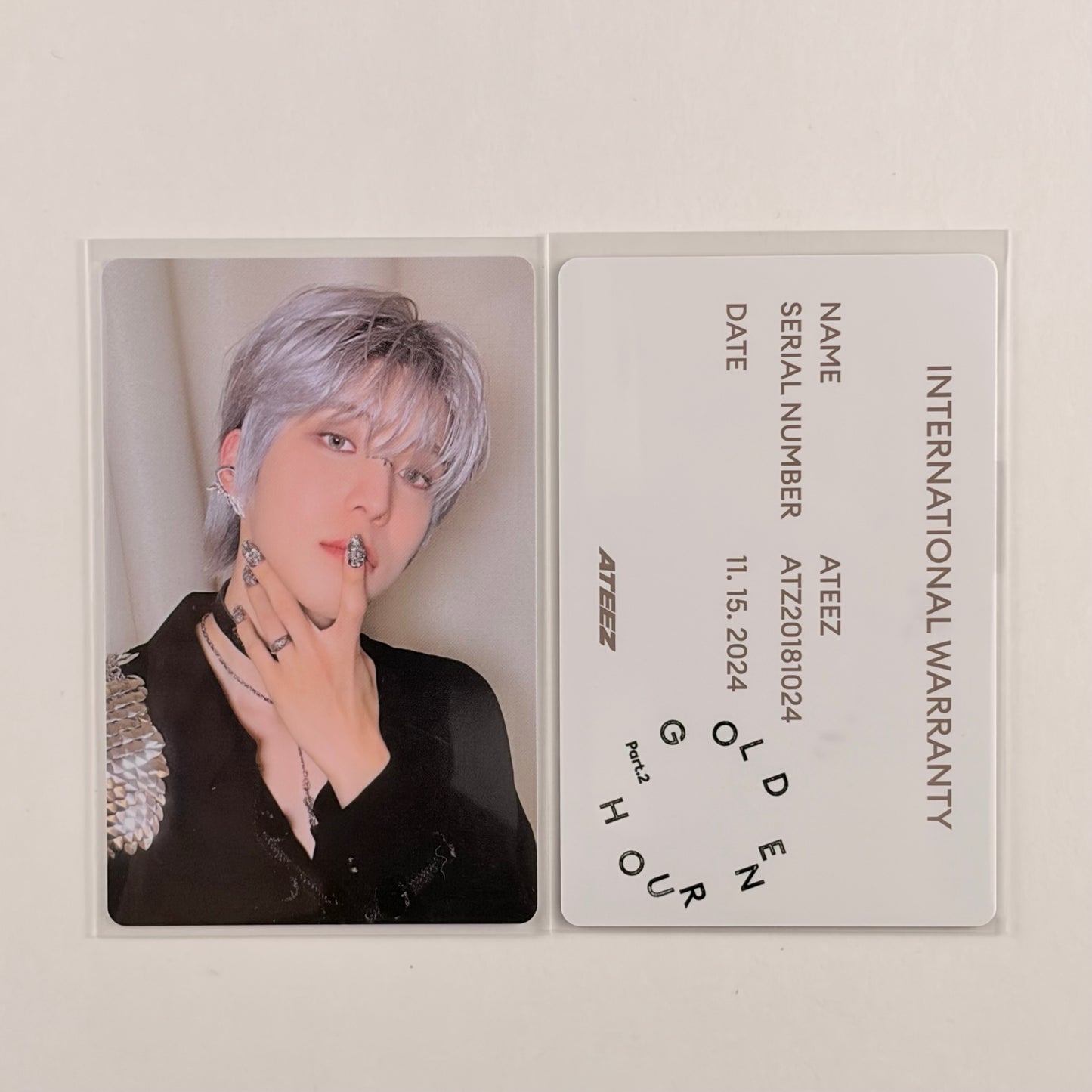 ATEEZ YUNHO Photocard — Golden Hour : Part.2 FOR Ver. Official