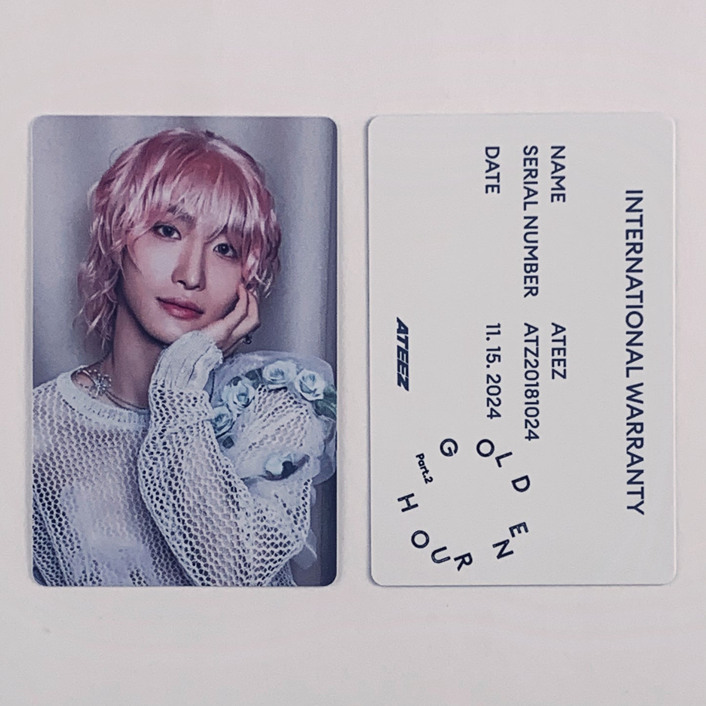 ATEEZ SEONGHWA Photocard — Golden Hour : Part.2 To Ver. Official