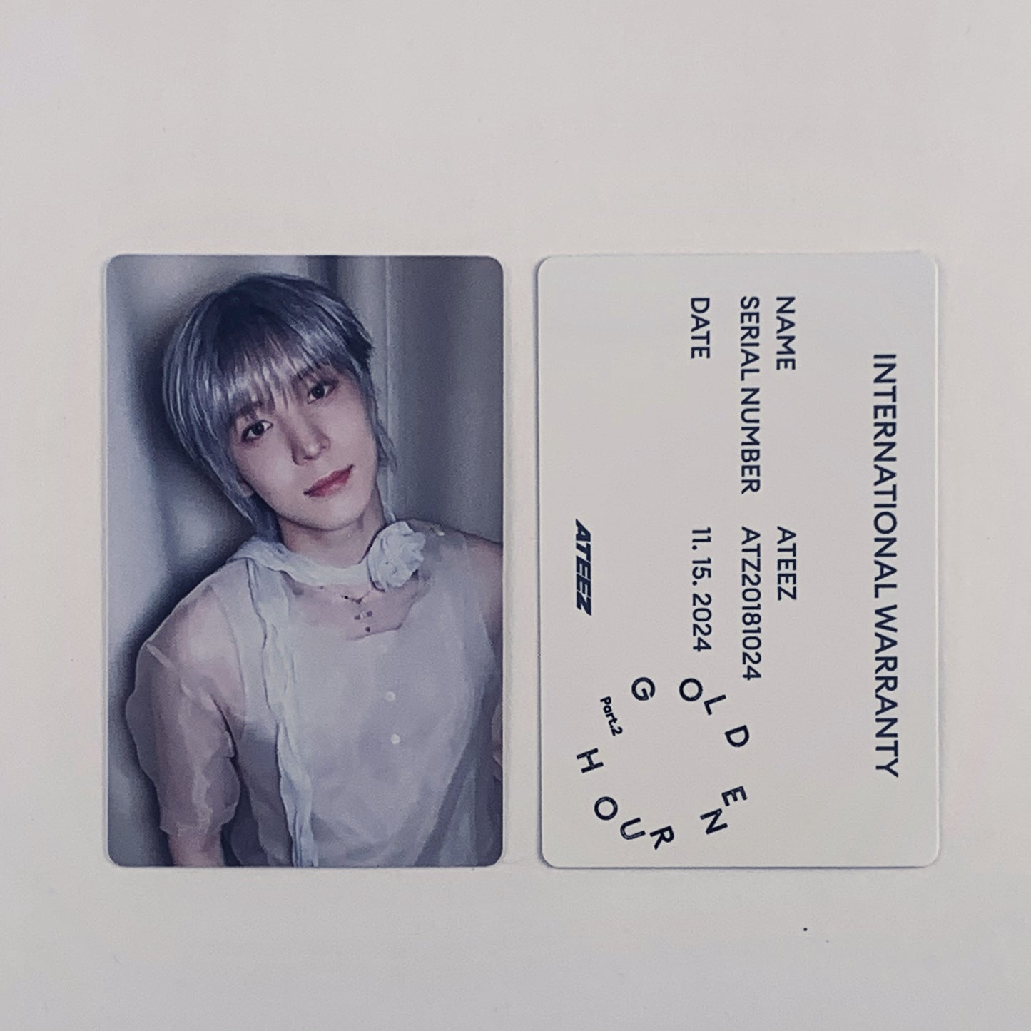 ATEEZ YUNHO Photocard — Golden Hour : Part.2 To Ver. Official