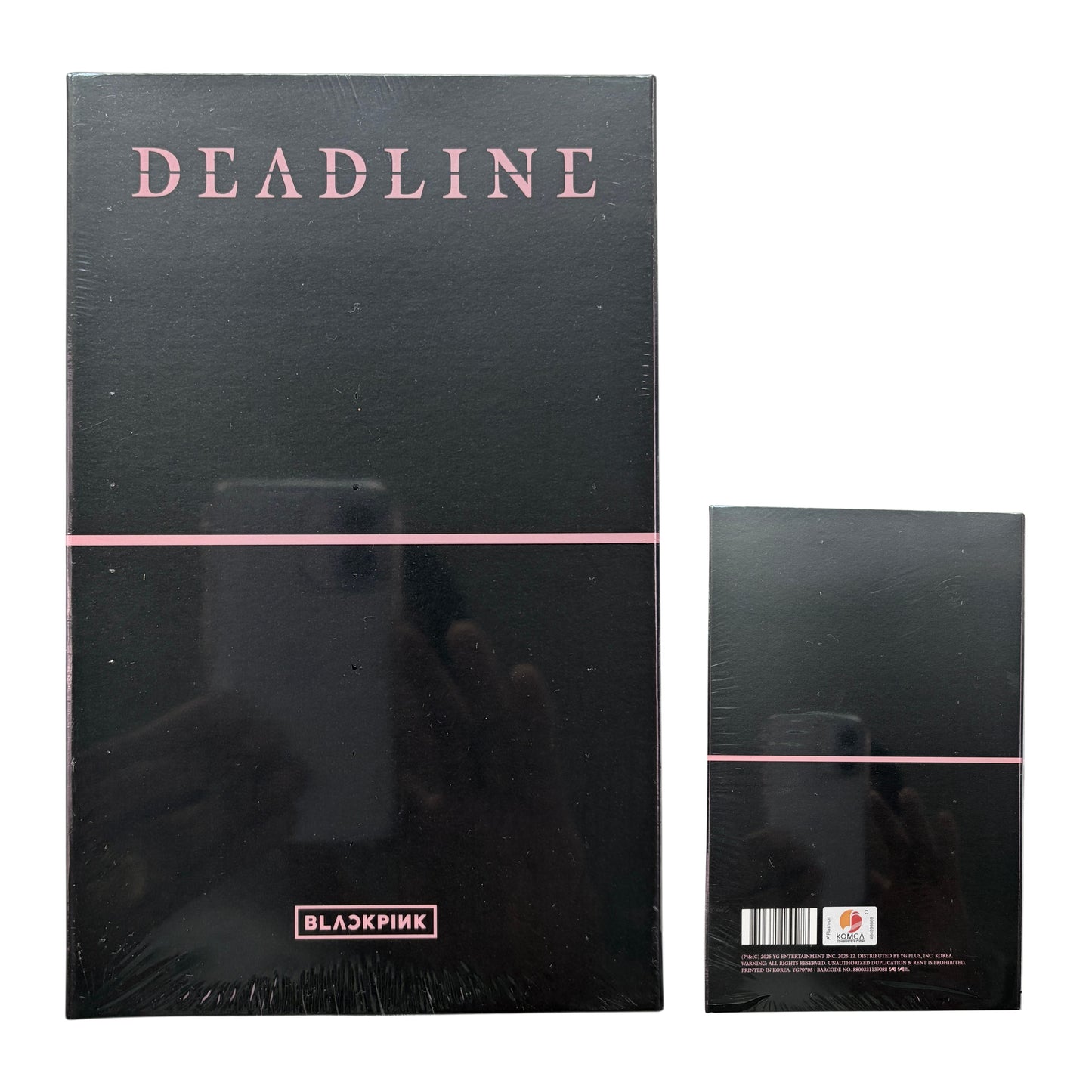 BLACKPINK DEADLINE MOOD LIGHT Version mini album package with hourglass mood lamp and mini CD.