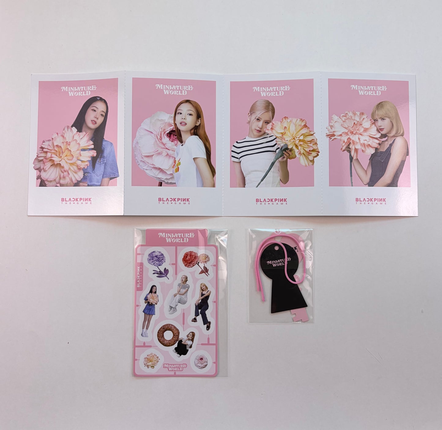 BLACKPINK Official Miniature World Postcard Sticker Bookmark Set