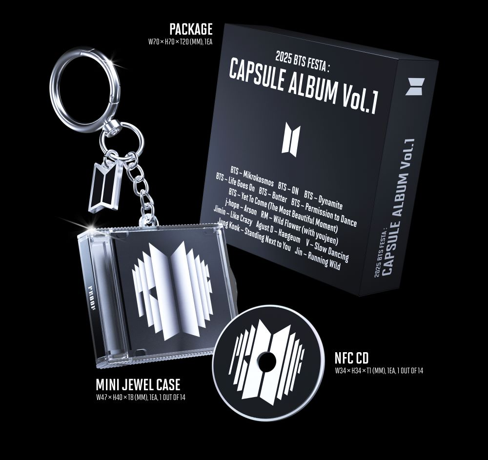 BTS – 2025 FESTA : Capsule Album Vol.1 | Official K-Pop NFC CD + Photocard + Sticker