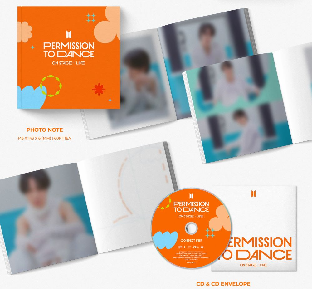 BTS 방탄소년단 PERMISSION TO DANCE ON STAGE - LIVE Album [Contact Ver]
